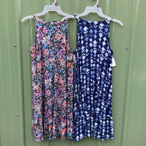 Women's Summer Lightweight Halter Top Midi Dress 2-Pack Size XXL - Picture 1 of 11